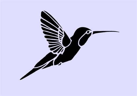 Hummingbird Stencil 5x35 By Artisticstencils On Etsy