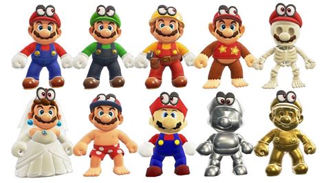 8 Bit Super Mario Odyssey Outfits