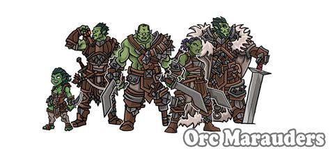 Orc Marauders Paper Miniatures By Printableheroes On Deviantart