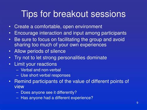 Ppt Breakout Session Format Powerpoint Presentation Free Download
