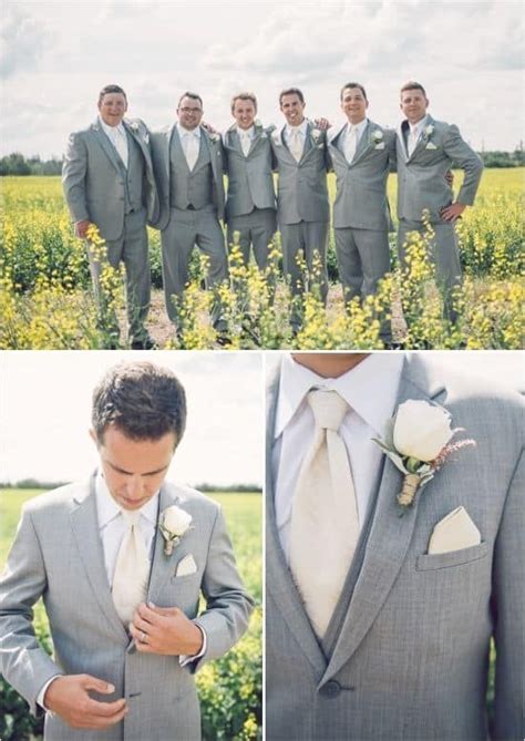 16 ways to wear a suit to your wedding instead of a tux groomsmen grey gray groomsmen suits