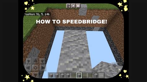 How To Speedbridge In Minecraft Only Bedrock Edition Youtube