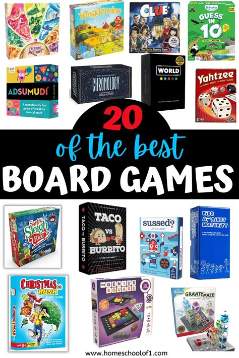 Top 20 Best Board Games For Kids Of All Ages Homeschool Of 1