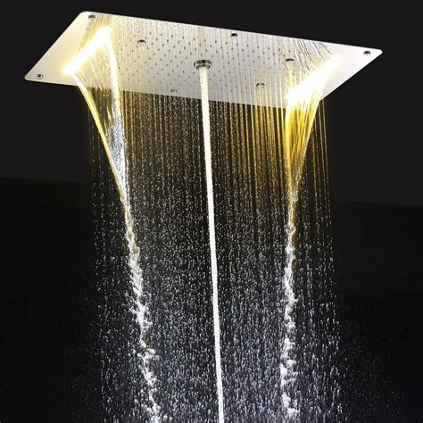 Buy Onlt 9 Function Led Shower Head Light Rain Shower 700x380mm Large
