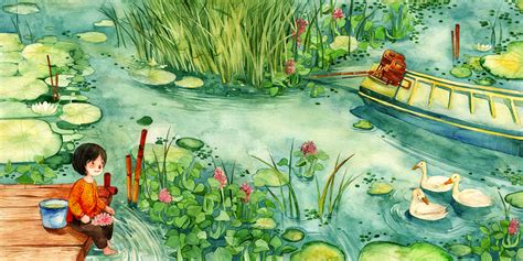 Hyacinth Watercolor Children Book On Behance