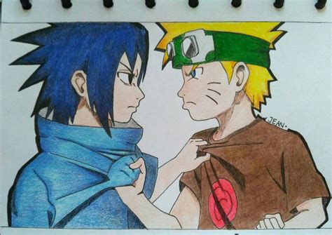 Kid Sasuke And Naruto Drawing