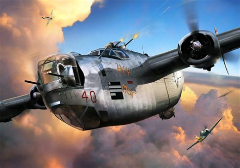 Vintage Planes Aircraft Art Aviation Wwii Airplane