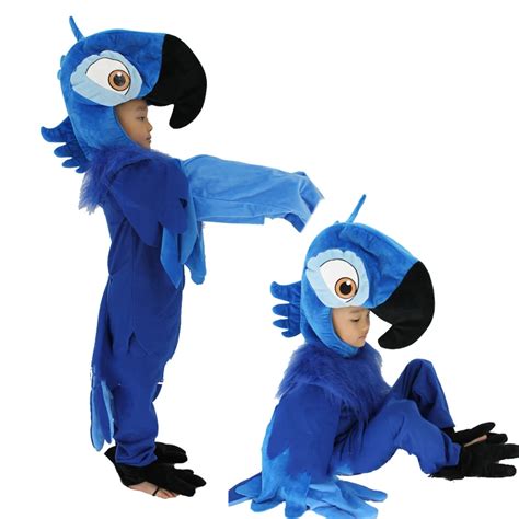 Rio Blue Parrot Cosplay Costume Boys Cartoon Animal Cosplay Costume