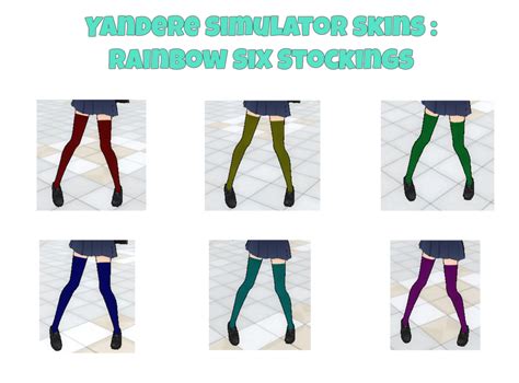 Yandere Simulator Skins Rainbow Six Stockings By Hairblue On Deviantart