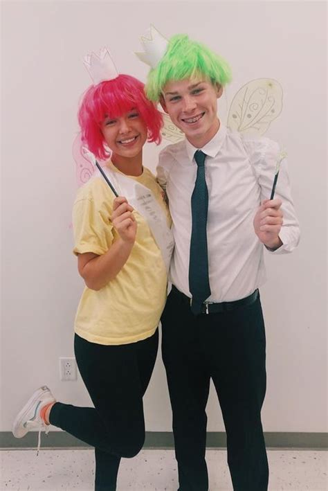 All you need for a fairly odd parents couples costume is wands and wings and floaty crowny things! 12 Best Cosmo and Wanda Costumes - DIY Cosmo and Wanda Halloween Costumes