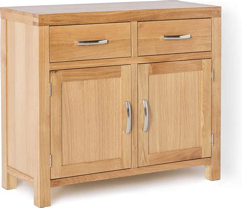 Abbey Light Oak Small Sideboard Cabinet For Living Room Or Hallway