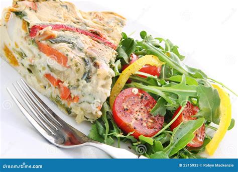 Quiche And Salad Stock Image Image Of Cauliflower Cooking 2215933