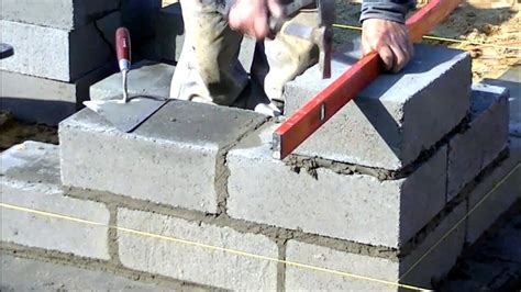 Bricklaying Foundation Walls Example Chapter Of My Tutorial Youtube