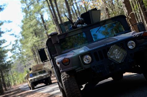 A Humvee Convoy Provides Security For A Recovery Mission Nara And Dvids