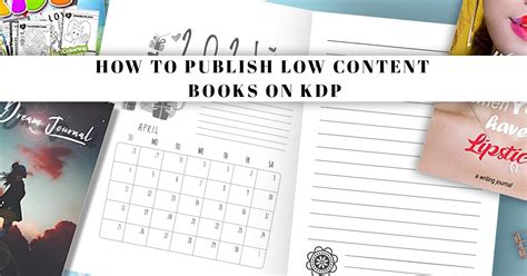 How To Publish Low Content Books On Kdp Creative Fabrica