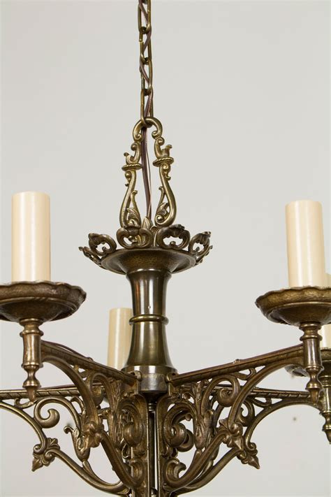 Brass chandeliers available from stock. Five Light Antique Brass Tudor Chandelier - Appleton ...