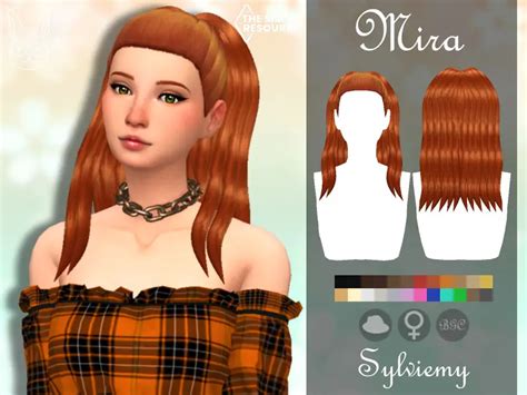 Mira Hair By Sylviemy The Sims Resource Sims 4 Hairs