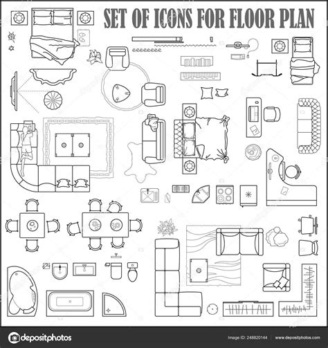 Furniture Icons For Floor Plans