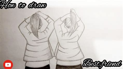 Bff Easy Drawing Pencil Sketch