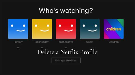Want To Delete A Netflix Profile Here Is How Phoneworld