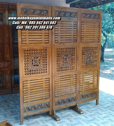 Model sekat pembatas ruangan minimalis beserta harganya. Sketsel Kayu Minimalis Pembatas Ruangan | Mebel Kayu Minimalis