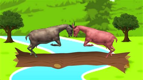 The Two Wise Goats Hindi Story दो बकरियों की कहानी Hindi Kahaniyan