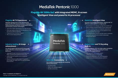 Mediatek Pentonic 1000 T800 5g Kompanio 520 And 528 Chipsets Announced