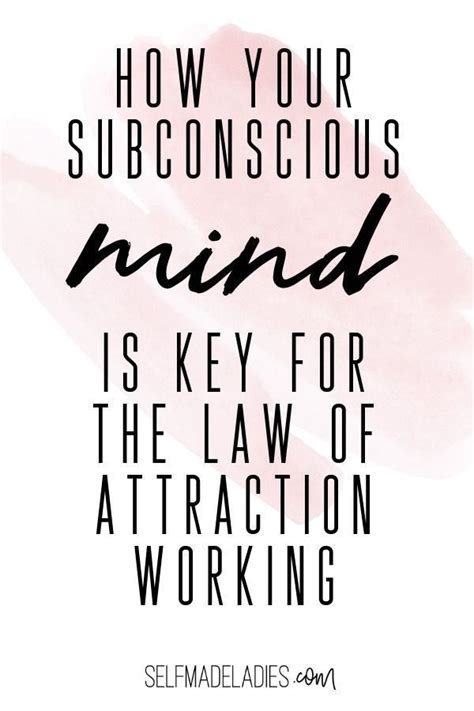 Subconscious Manifestation How To Use Your Subconscious Mind To