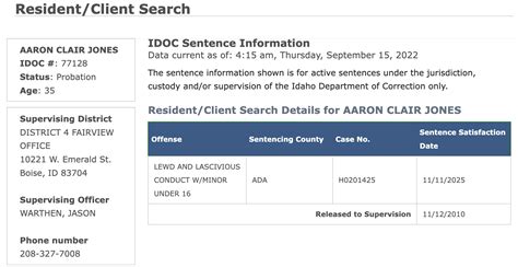 Idaho Inmate Search – ID DOC Offender Lookup