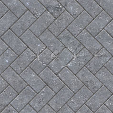 Stone Paving Outdoor Herringbone Texture Seamless 06517