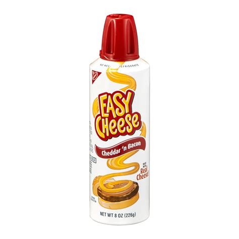 Nabisco Easy Cheese Pasturized Cheese Snack Cheddar N Bacon 8oz Can Garden Grocer
