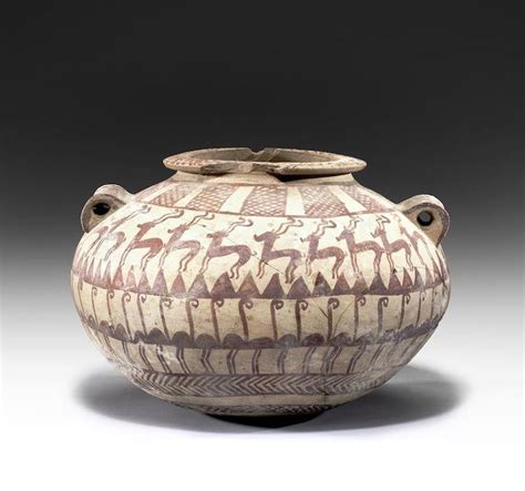 Egyptian Pottery Jar Predynastic Period Naqada Ii Circa 3400 3300 B