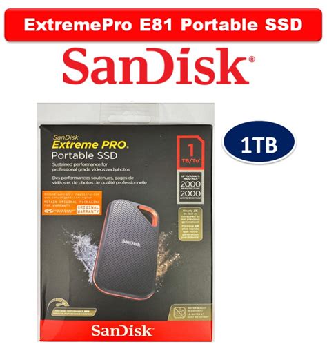 sandisk 1tb extreme pro portable ssd v2 write 2000mbps external ssd hard disk ibay