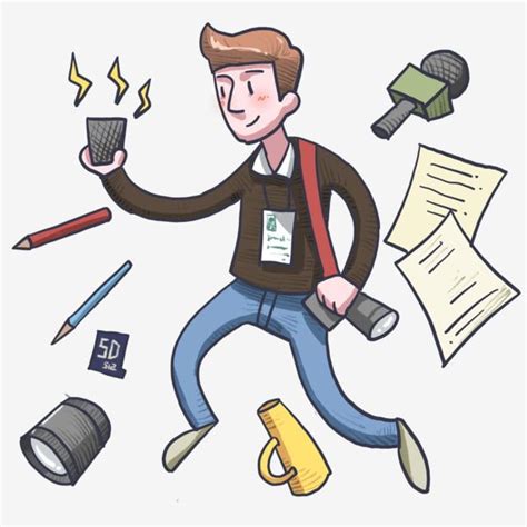 Clipart Journalist Cartoon This Clipart Image Is Transparent