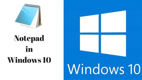 How To Open Notepad In Windows 10 Youtube