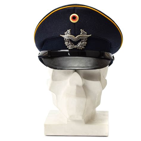 Genuine German Army Visor Cap Air Forces Military Peaked Hat Luftware New