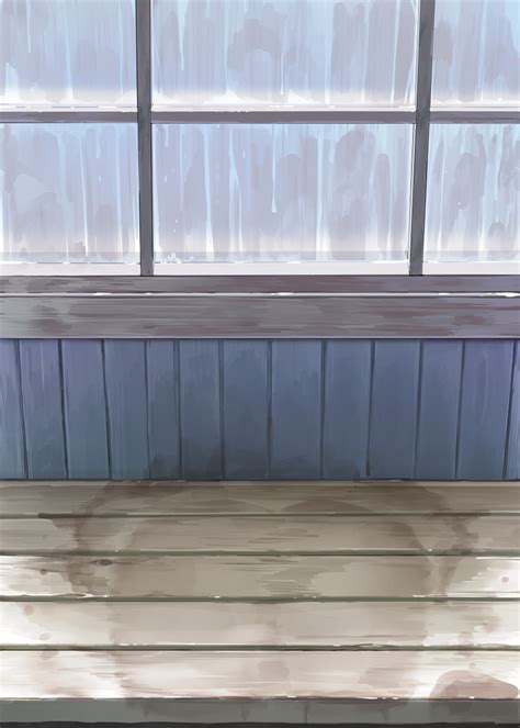 Kaisen Chuui Original Commentary Request Bench Bus Stop No Humans Wet Window Image View