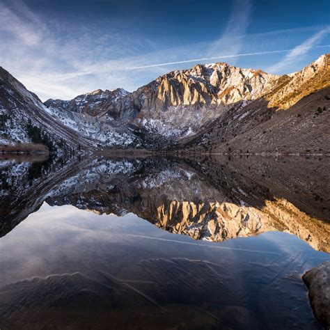 Download Wallpaper Convict Lake Began To Freeze 2048x2048