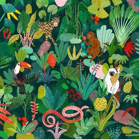 Bodil Jane | Character Illustration | Folio illustration agency | Jungle illustration, Tropical ...