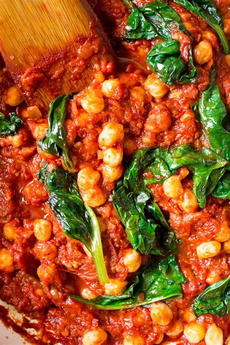 Spanish Chickpea And Spinach Stew Lazy Cat Kitchen