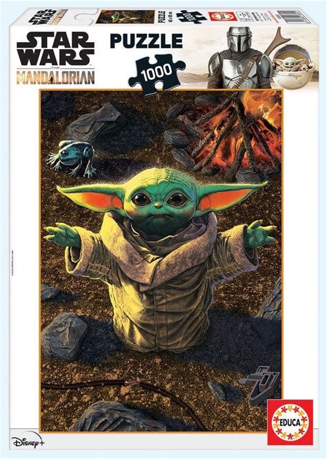 Puzzle Baby Yoda Star Wars The Mandalorian 1000 Peças Loja Da Criança