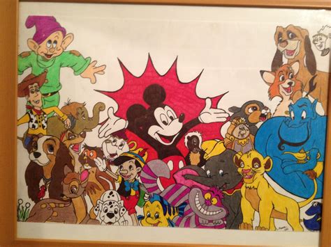 Maybe you would like to learn more about one of these? My Disney character collage finally finished. | Disney collage, My drawings, Cartoon drawings disney