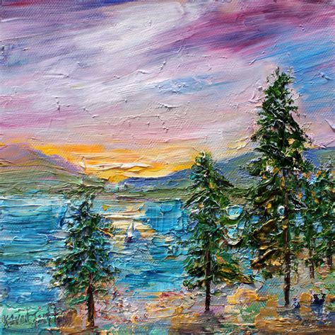 Palette Knife Painters International Lake Tahoe Serenity By Karen