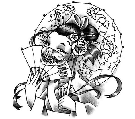52 Japanese Geisha Tattoo Designs And Drawings With Images Geisha