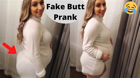 Wearing A Fake Butt To See How My Husband Reacts Youtube