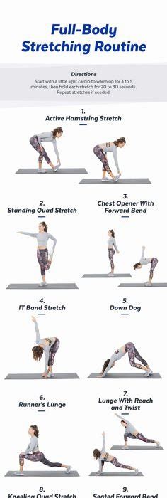 Printable Stretching Exercise Chart
