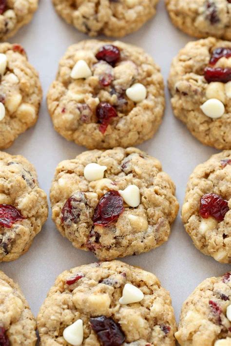 White Chocolate Oatmeal Cranberry Cookies Live Well Bake Often