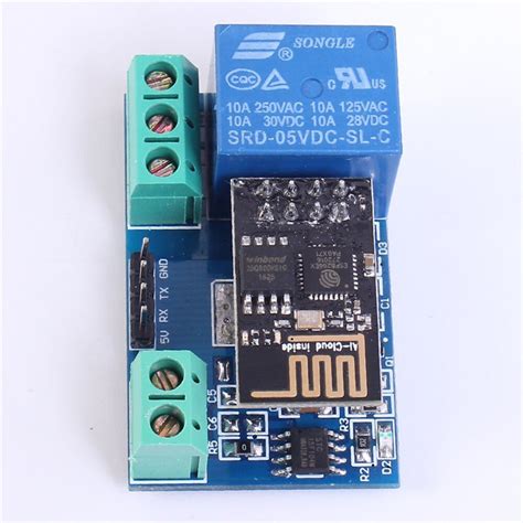 ESP8266 WIFI MICROCONTROLLER WITH INTEGRATED 5V RELAY, CONTROLS UP TO ...