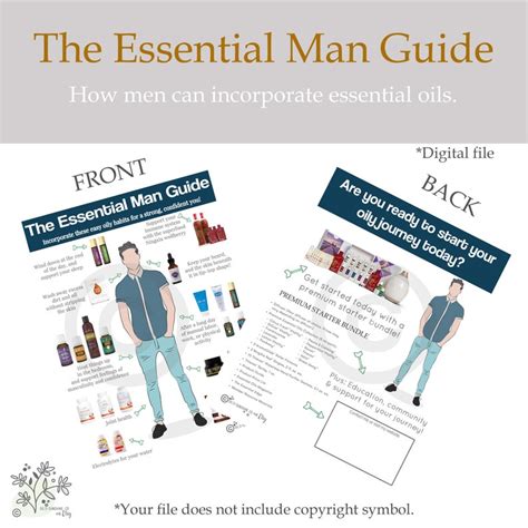 The Essential Man Guide Printable Essential Oils Young Living Etsy