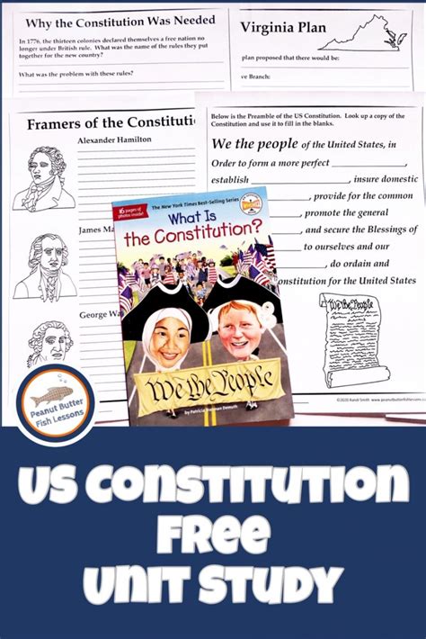 Us Constitution Free Unit Study Artofit
